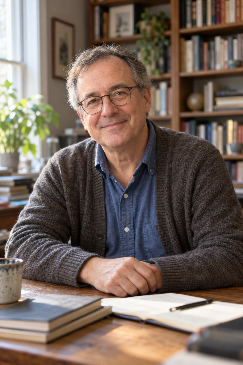 Portrait created for the Alan K. Peters pen-name persona